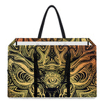 Spiritual Deer Mandala Print Utility Tote Bag