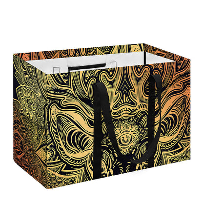 Spiritual Deer Mandala Print Utility Tote Bag