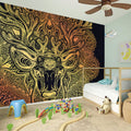 Spiritual Deer Mandala Print Wall Sticker