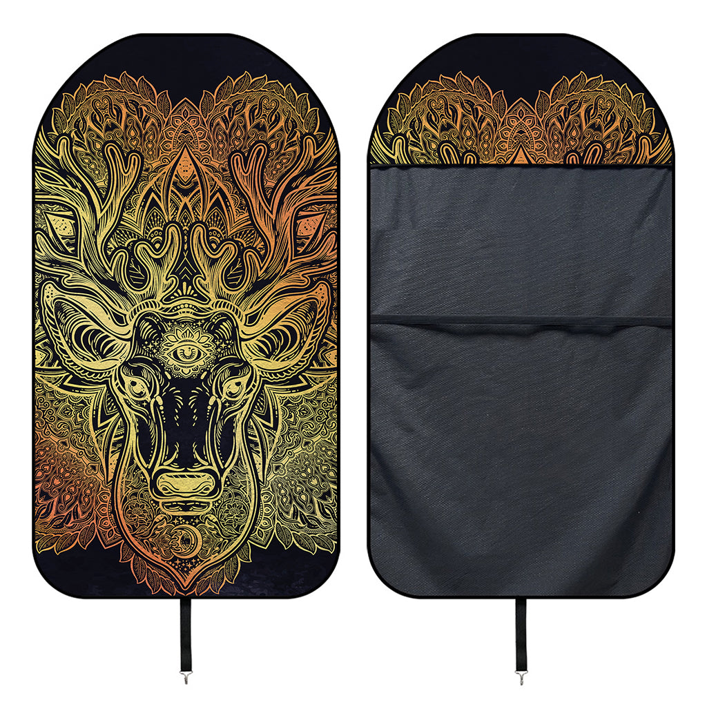 Spiritual Deer Mandala Print Waterproof Car Seat Cover