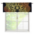 Spiritual Deer Mandala Print Window Valance