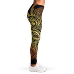 Spiritual Deer Mandala Print Women's Leggings