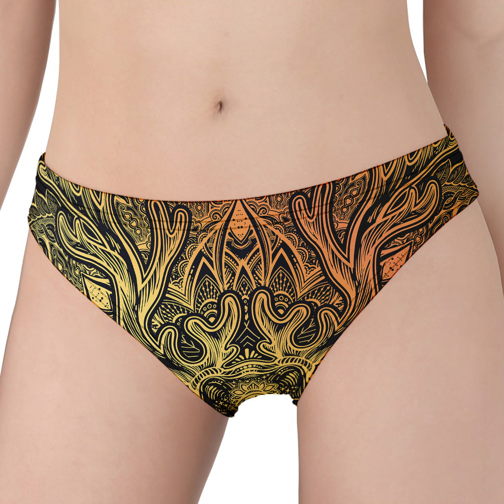 Spiritual Deer Mandala Print Women's Panties