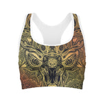 Spiritual Deer Mandala Print Women's Sports Bra