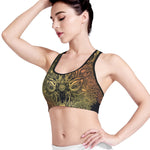Spiritual Deer Mandala Print Women's Sports Bra