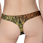 Spiritual Deer Mandala Print Women's Thong