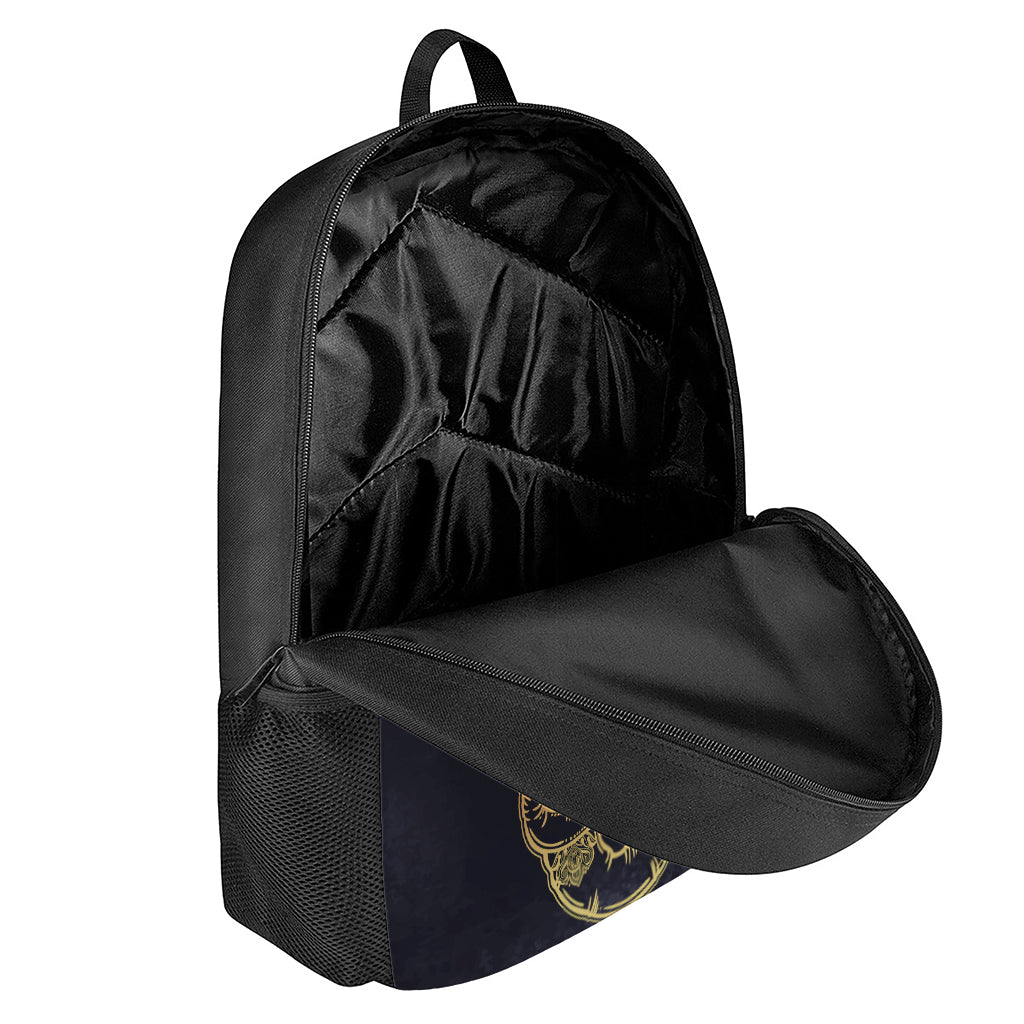 Spiritual Elephant Mandala Print 17 Inch Backpack