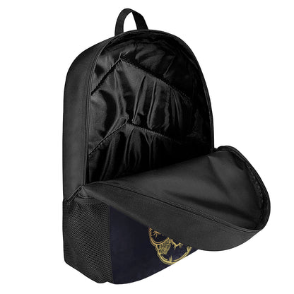 Spiritual Elephant Mandala Print 17 Inch Backpack
