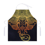 Spiritual Elephant Mandala Print Adjustable Apron