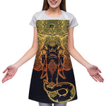 Spiritual Elephant Mandala Print Adjustable Apron