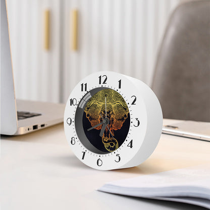 Spiritual Elephant Mandala Print Alarm Clock