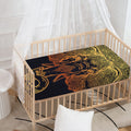 Spiritual Elephant Mandala Print Baby Crib Sheet