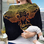 Spiritual Elephant Mandala Print Baby Seat Cover