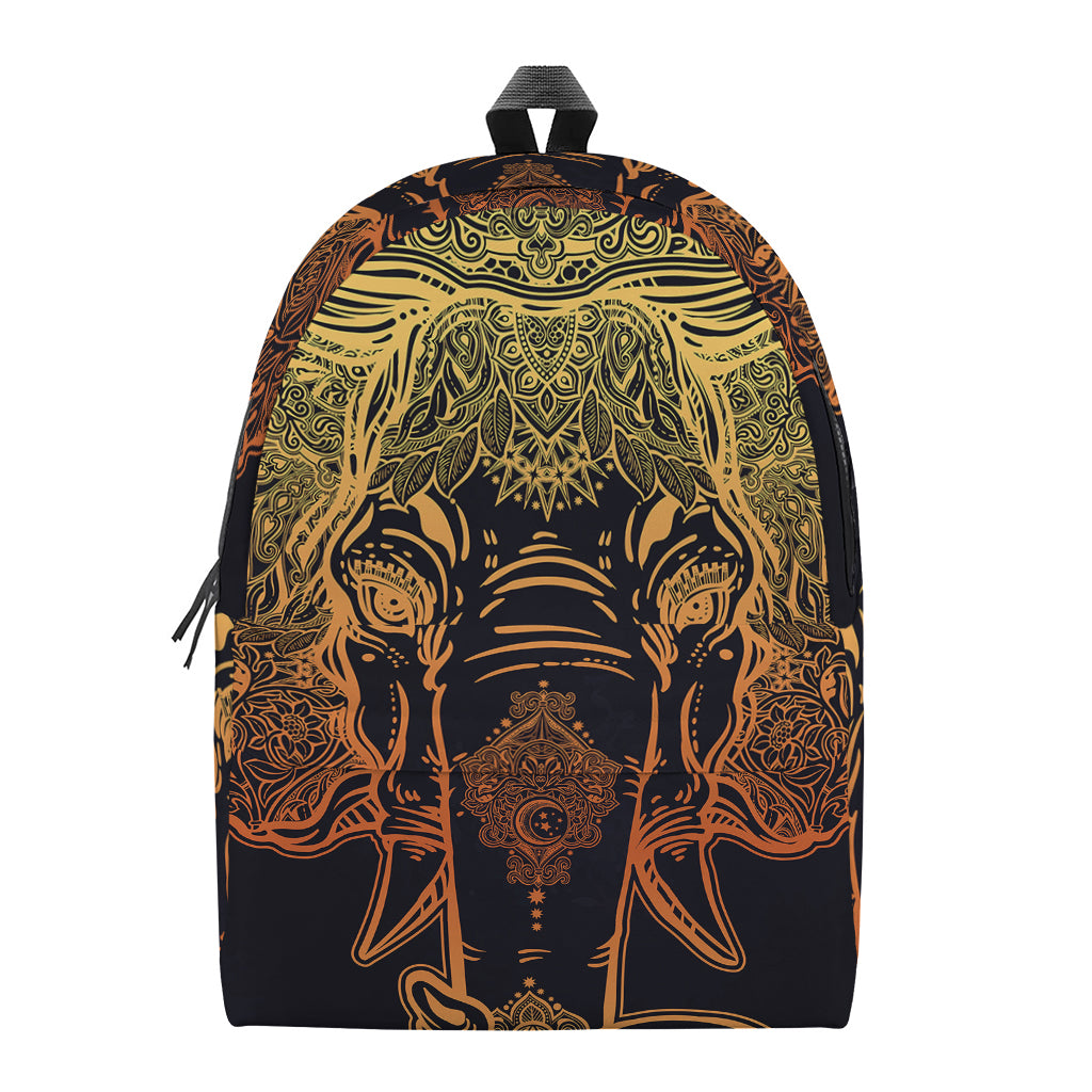 Spiritual Elephant Mandala Print Backpack
