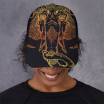 Spiritual Elephant Mandala Print Baseball Cap