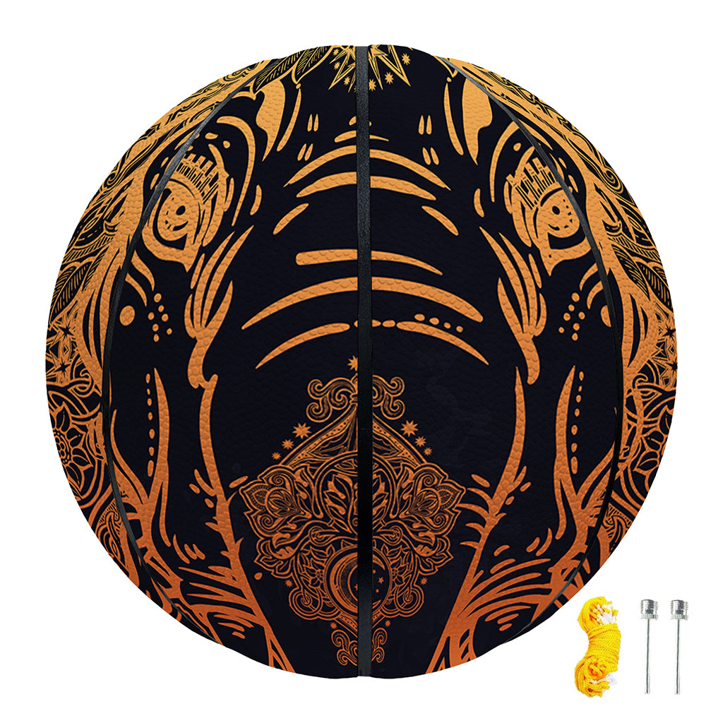 Spiritual Elephant Mandala Print Basketball