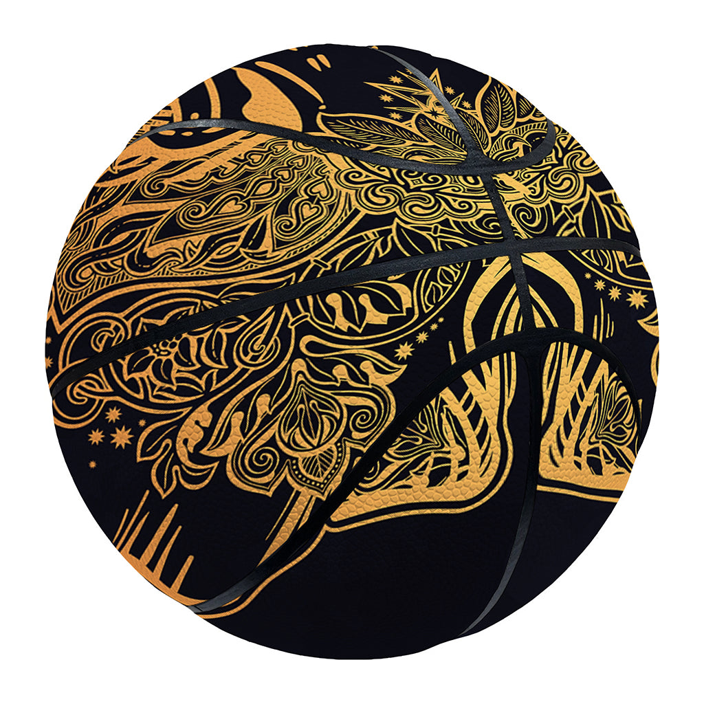 Spiritual Elephant Mandala Print Basketball