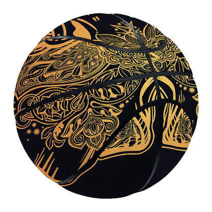 Spiritual Elephant Mandala Print Basketball
