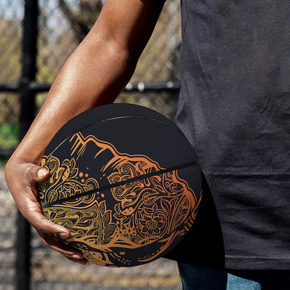 Spiritual Elephant Mandala Print Basketball