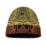 Spiritual Elephant Mandala Print Beanie