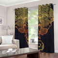 Spiritual Elephant Mandala Print Dimout Grommet Curtains