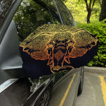 Spiritual Elephant Mandala Print Car Side Mirror Covers