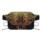 Spiritual Elephant Mandala Print Car Windshield Snow Cover