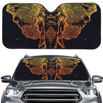 Spiritual Elephant Mandala Print Car Windshield Sun Shade