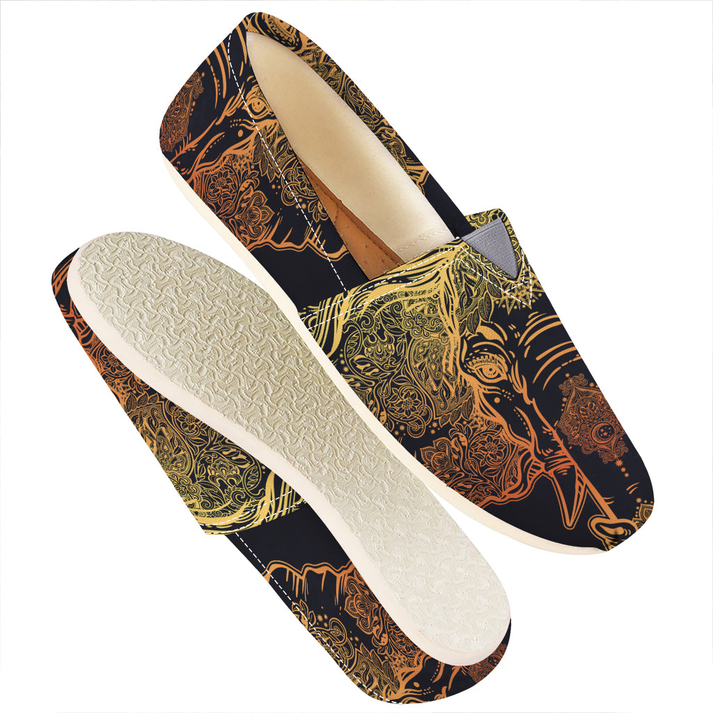 Spiritual Elephant Mandala Print Casual Shoes