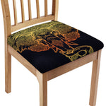 Spiritual Elephant Mandala Print Chair Cushion Cover