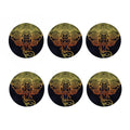 Spiritual Elephant Mandala Print Coaster Set