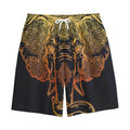 Spiritual Elephant Mandala Print Cotton Shorts