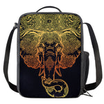 Spiritual Elephant Mandala Print Crossbody Lunch Bag