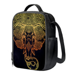 Spiritual Elephant Mandala Print Crossbody Lunch Bag