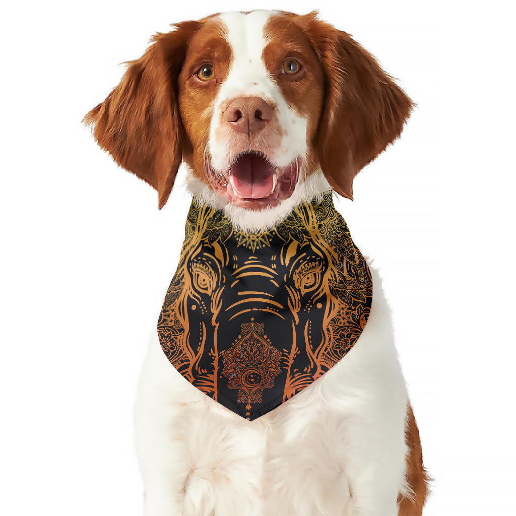Spiritual Elephant Mandala Print Dog Bandana
