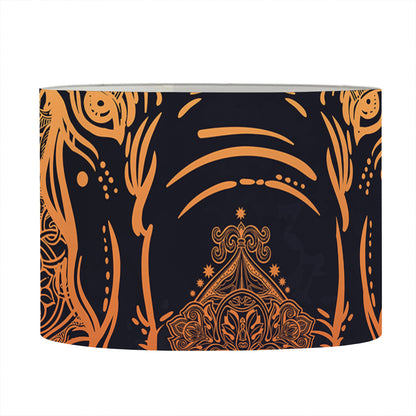 Spiritual Elephant Mandala Print Drum Lamp Shade