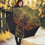 Spiritual Elephant Mandala Print Foldable Umbrella