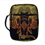 Spiritual Elephant Mandala Print Front Pocket Bible Bag