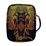 Spiritual Elephant Mandala Print Front Pocket Bible Bag