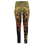 Spiritual Elephant Mandala Print High-Waisted Pocket Leggings