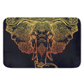 Spiritual Elephant Mandala Print Indoor Door Mat