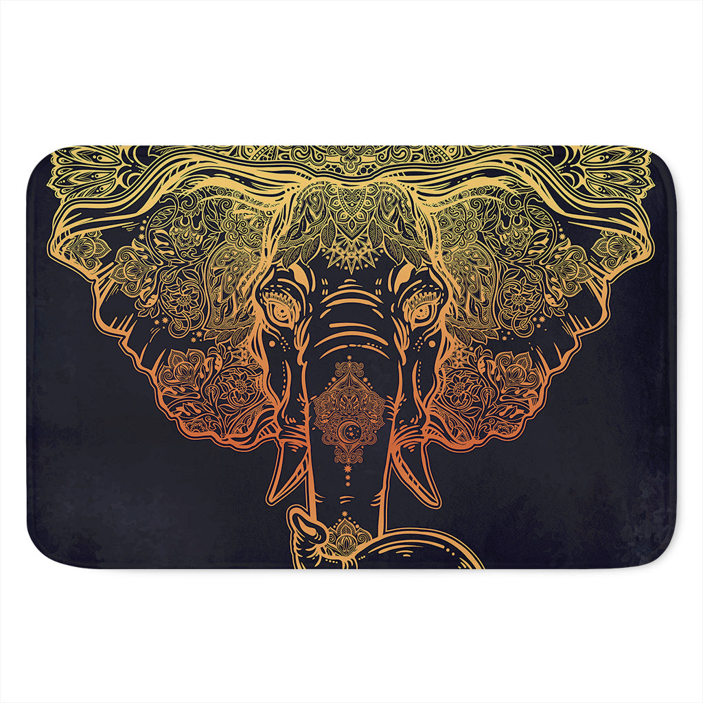 Spiritual Elephant Mandala Print Indoor Door Mat