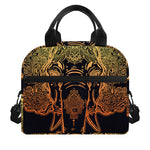 Spiritual Elephant Mandala Print Insulated Lunch Bag