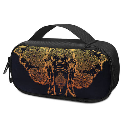 Spiritual Elephant Mandala Print Insulin Cooler Travel Case