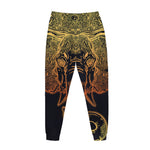 Spiritual Elephant Mandala Print Jogger Pants