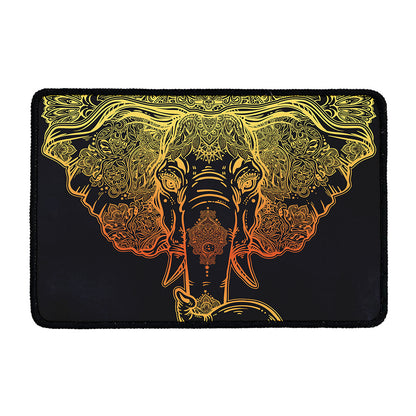 Spiritual Elephant Mandala Print Kitchen Mat