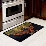 Spiritual Elephant Mandala Print Kitchen Mat