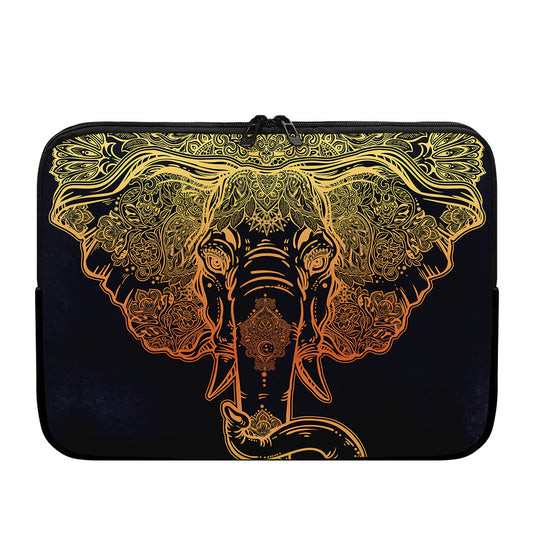 Spiritual Elephant Mandala Print Laptop Sleeve