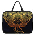 Spiritual Elephant Mandala Print Laptop Sleeve With Handle