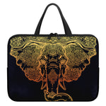 Spiritual Elephant Mandala Print Laptop Sleeve With Handle